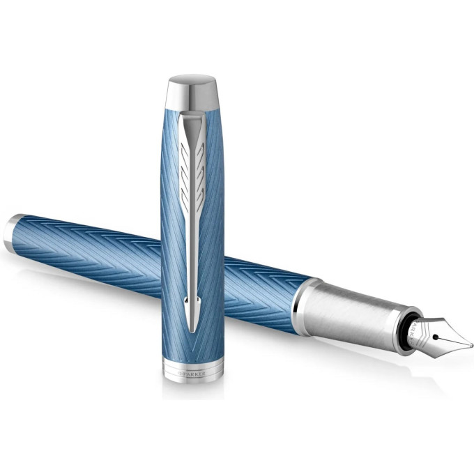 Ручка перьевая PARKER IM PREMIUM F318 BLUE GREY CT F CW2143651