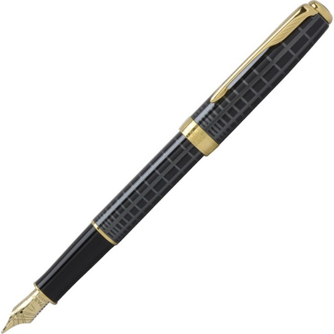 Ручка перьевая PARKER SONNET DARK GREY LAQUER GT F 18K S0912440
